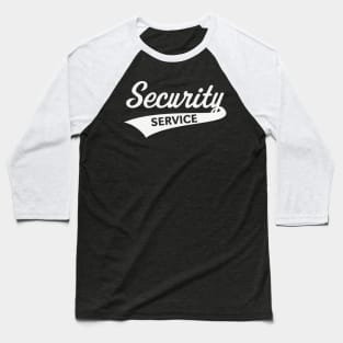 Security Service Lettering (Team / White) Baseball T-Shirt